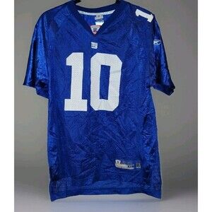 Kids XL Reebok NFL New York Giants Jersey #10 Manning Blue Retro